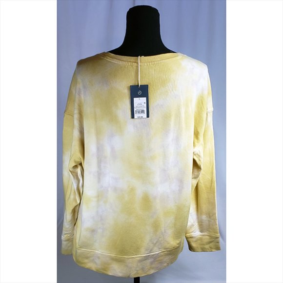 Universal Thread Women's Yellow Mustered Tie Dye Sweatshirt Top Size L N… - Picture 4 of 7
